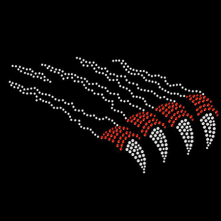 Claw scratch rhinestone transfer GIF