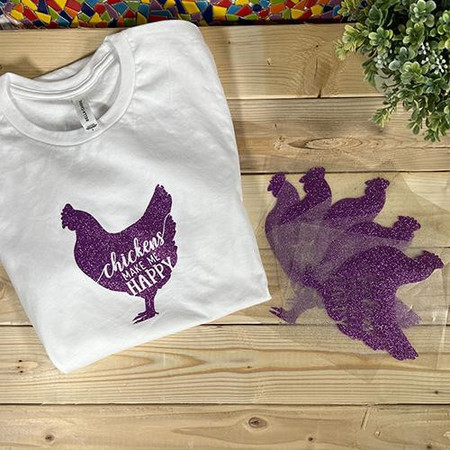  WALAKustom Cut Glitter HTV Transfers 