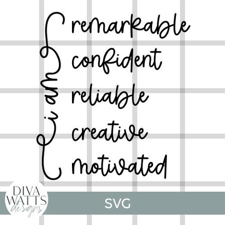  Affirmation List 2 SVG File 