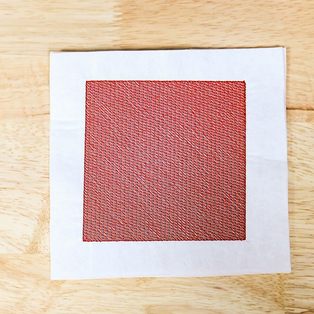 Square Knockdown Embroidery Stitch File 4"
