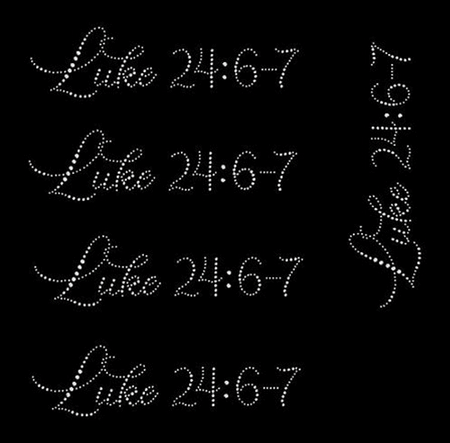 Easter 5 Pack Rhinestone Transfers