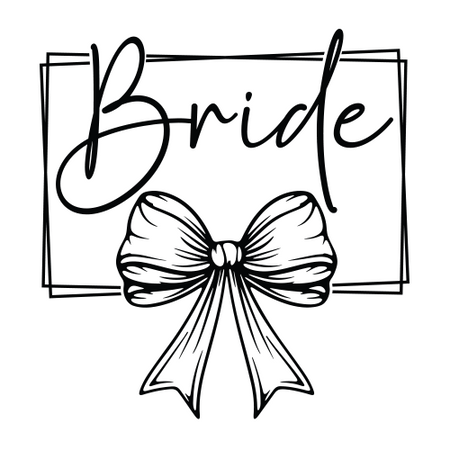 Bridal Party Rectangle Sublimation Transfers