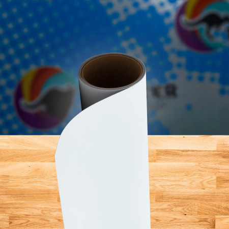 Single roll of 13 oz. super smooth blockout banner ideal for pop-up and roll-up displays
