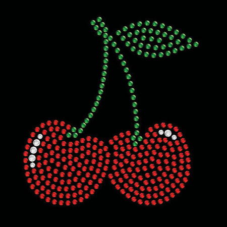 Cherries - Stock Rhinestone Transfer | Heat Transfer Warehouse