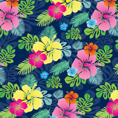 Glossy vinyl featuring a Hawaiian party design, ideal for custom decals, banners, and vehicle graphics.