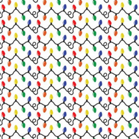 Glossy vinyl with light bulb pattern, perfect for creating festive seasonal decals