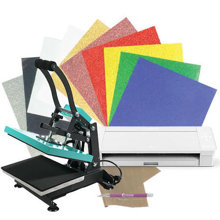 Silhouette Cameo 4 Plus 15 Heat Press Glitter Bundle