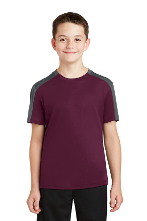 Sport-Tek®  Youth PosiCharge®  Competitor  Sleeve-Blocked Tee