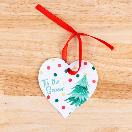 WALABlanks Sublimation Heart Ornament Blank 