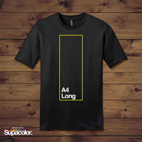 Black Supacolor Wearables Screen Print Transfer