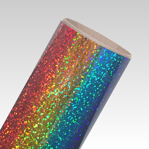 Siser Holographic HTV, 19.66" wide, color-changing chips create depth and dimension for eye-catching designs