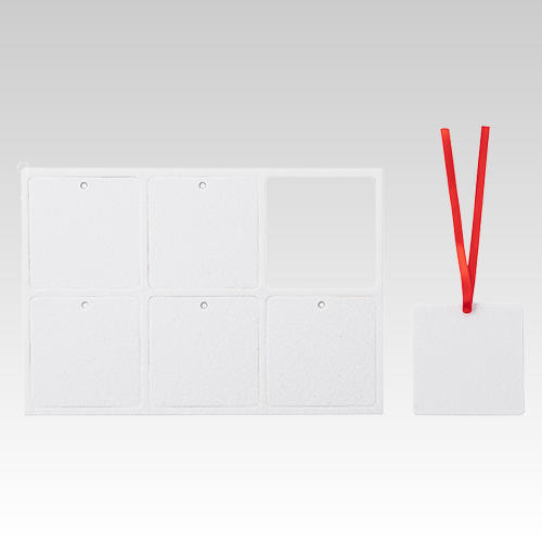 Sublimation air fresheners in rectangle, oval, round, square, and Christmas ball shapes.
