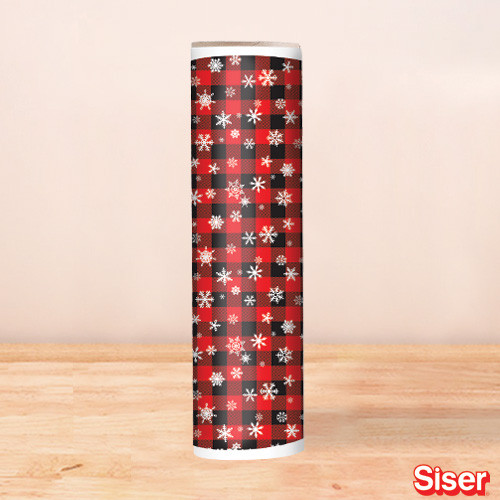 Heat Transfer Warehouse SISER1525 - Snowflake Buffalo Plaid 