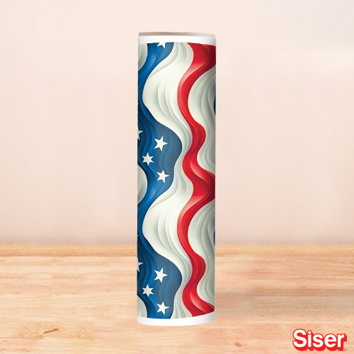 Heat Transfer Warehouse SISER1586 - Wavy American Flag 
