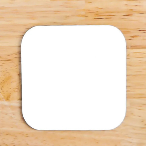 WALABlanks Sublimation Square Coaster blank on a table
