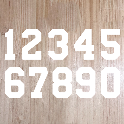 Pre-Cut HTV Number Pack size options displayed
