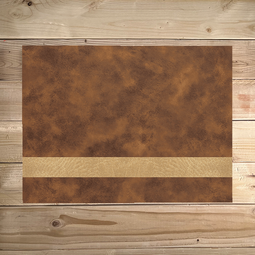  Group of three Heat transfer vinyl applied to leatherette sheets for custom designs