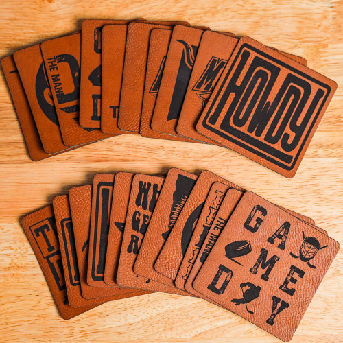 Custom 12" x 24" Leatherette Gang Sheet Laser Heat Press Patches