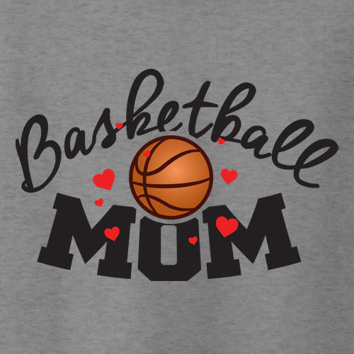 WALAStock Basketball Mom with Hearts Black 