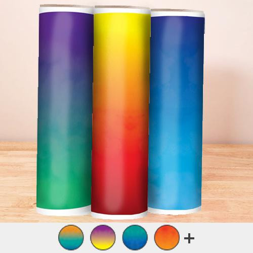 Rainbow Ombre print craft vinyl sheet - HTV - Adhesive Vinyl