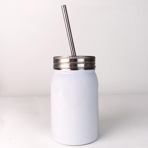 Sublimation Glass Blanks With Bamboo Lid, Frosted Sublimation Beer Can  Glass, Borosilicate Glasses Tumbler Mason Jar Cups Mug With Reuse Straw For  Gli - Yahoo Shopping