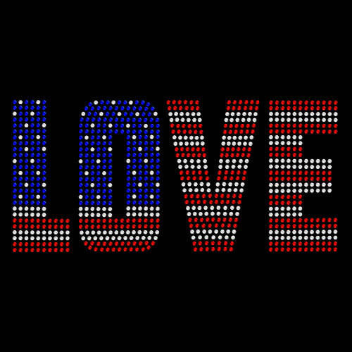  Love US Flag 