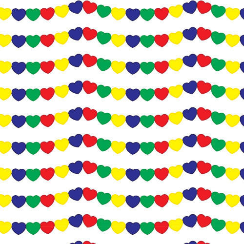  Autism Heart Garland Adhesive Vinyl 