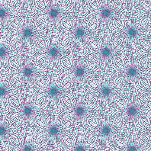 Illusion Cubes Blue - HTV Pattern