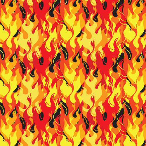 Heat Transfer Warehouse Flames on Black Adhesive Vinyl 