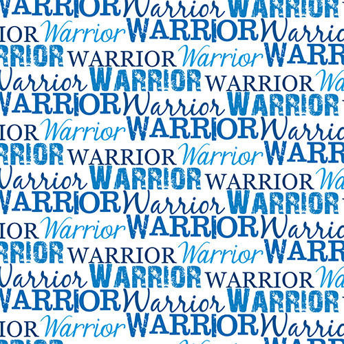 Heat Transfer Warehouse Warrior Text Blue Adhesive Vinyl 