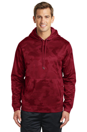 Sport-Tek Sport-Wick CamoHex Fleece Hooded Pullover