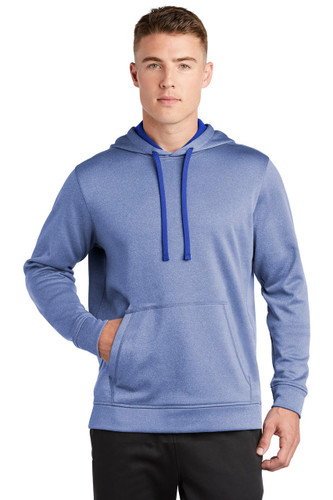 Sport-Tek ® PosiCharge ® Sport-Wick ® Heather Fleece Hooded Pullover ...