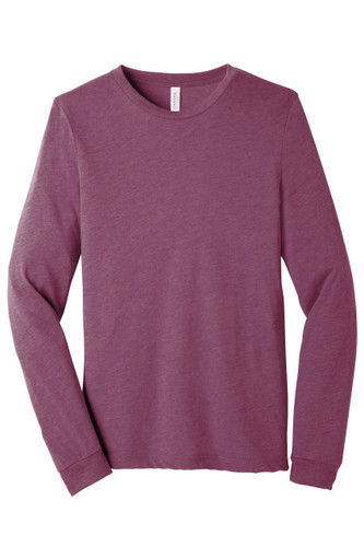 Bella + Canvas Women's Jersey Long-Sleeve T-Shirt HEATHER MAUVE S