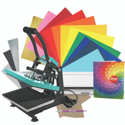 Silhouette Cameo 4 Plus 15 Heat Press EasyWeed with Siser Color Chart Bundle Silhouette Cameo 4 Plus 15 Heat Press EasyWeed with Siser Color Chart Bundle