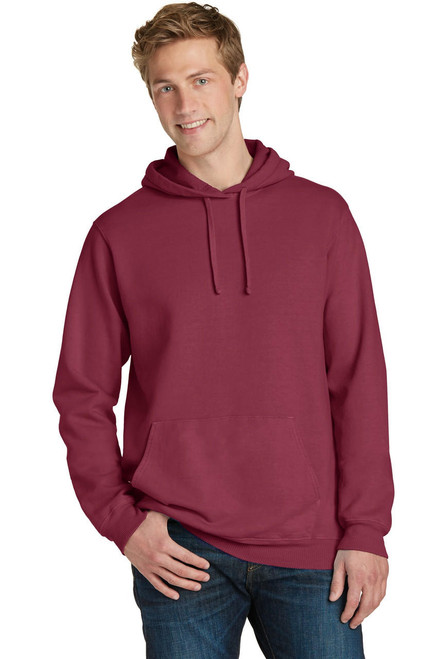  Port & Company® Beach Wash ™ Garment-Dyed Pullover Hooded Sweatshirt 
