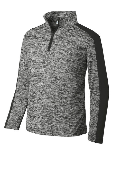 Sport-Tek Youth PosiCharge Electric Heather Colorblock 1/4-Zip Pullover