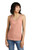 Comfortable women's tank with side seaming and scoop back detail