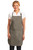 Full-length apron offering protection with stain-release and wrinkle-fighting features, ideal for work environments.