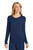 Women's long sleeve layer tee with 96/4 rayon/spandex fabric.