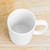 Top view of a 15oz sublimation ceramic mug