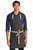 Port Authority canvas apron featuring antique brass grommets and neck adjuster.