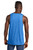 Eco-friendly Allmade tank with a soft, comfortable blend of 50% recycled polyester, 25% organic cotton, and 25% modal.