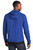 Practical fleece hoodie with tear-away label and zippered mesh pocket.