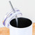 Straw and Lid that are removable WALABlanks White Stainless Steel Holographic Glitter Skinny Tumbler with Straw 20 oz