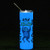 WALABlanks Glow in the Dark Skinny Tumbler with Lid and Straw