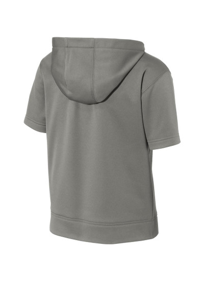 Sport-Tek ® Youth Sport-Wick ® Fleece Short Sleeve Hooded Pullover