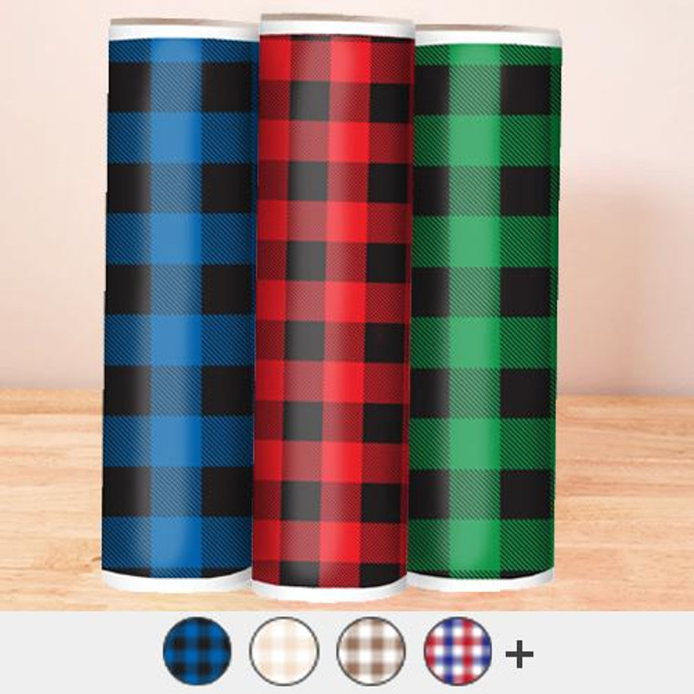  Buffalo Plaid 1" HTV Patterns 