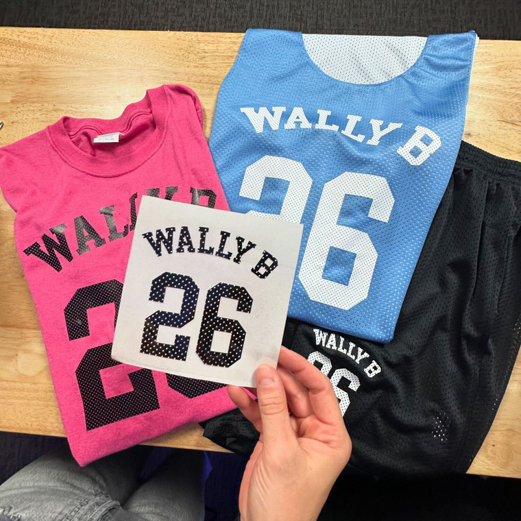 WALAKut Mesh HTV on jerseys