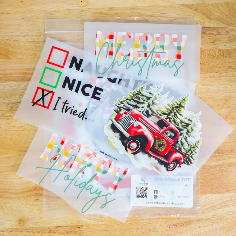 Holiday Mystery DTF Pack sample  Holiday Mystery DTF Pack sample