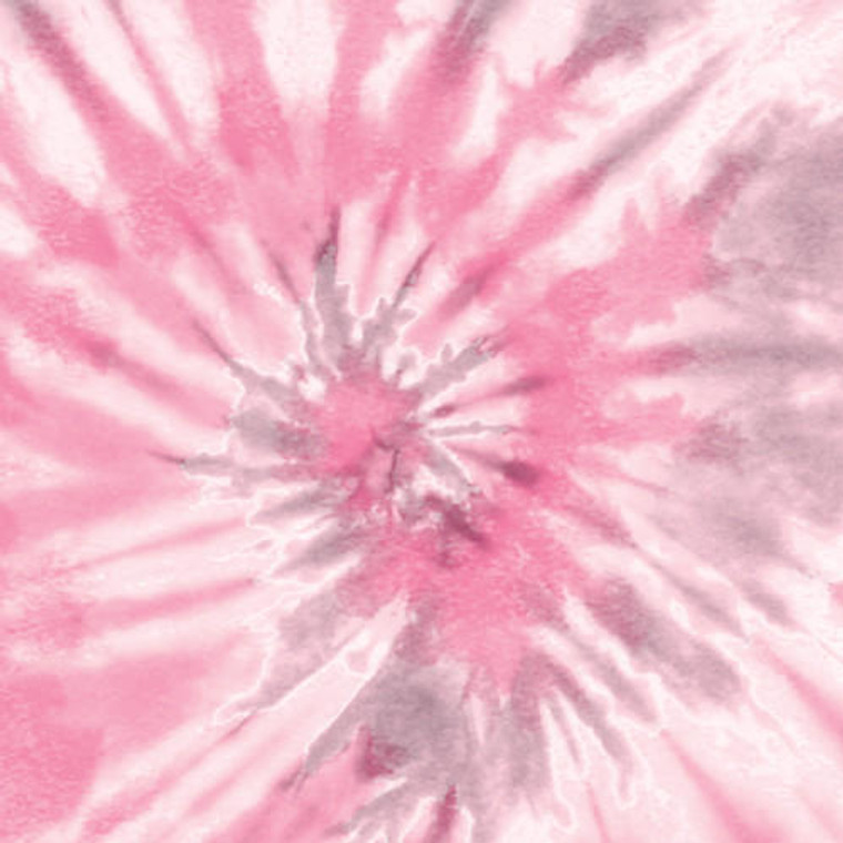 Pink jumbo pastel tie dye adhesive vinyl, gloss finish with 11" printed pattern, suitable for various surfaces.